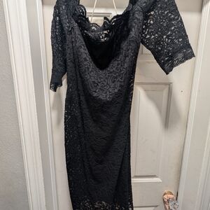 Lane Bryant Black Lace Dress